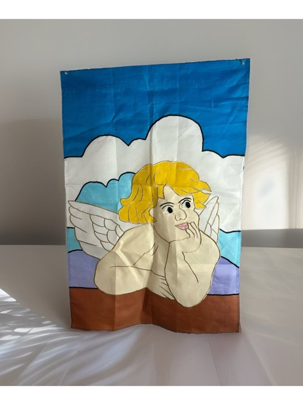 Cherub Angel Standard Applique House Flag by CBK 28" x 40" Holiday Double sided